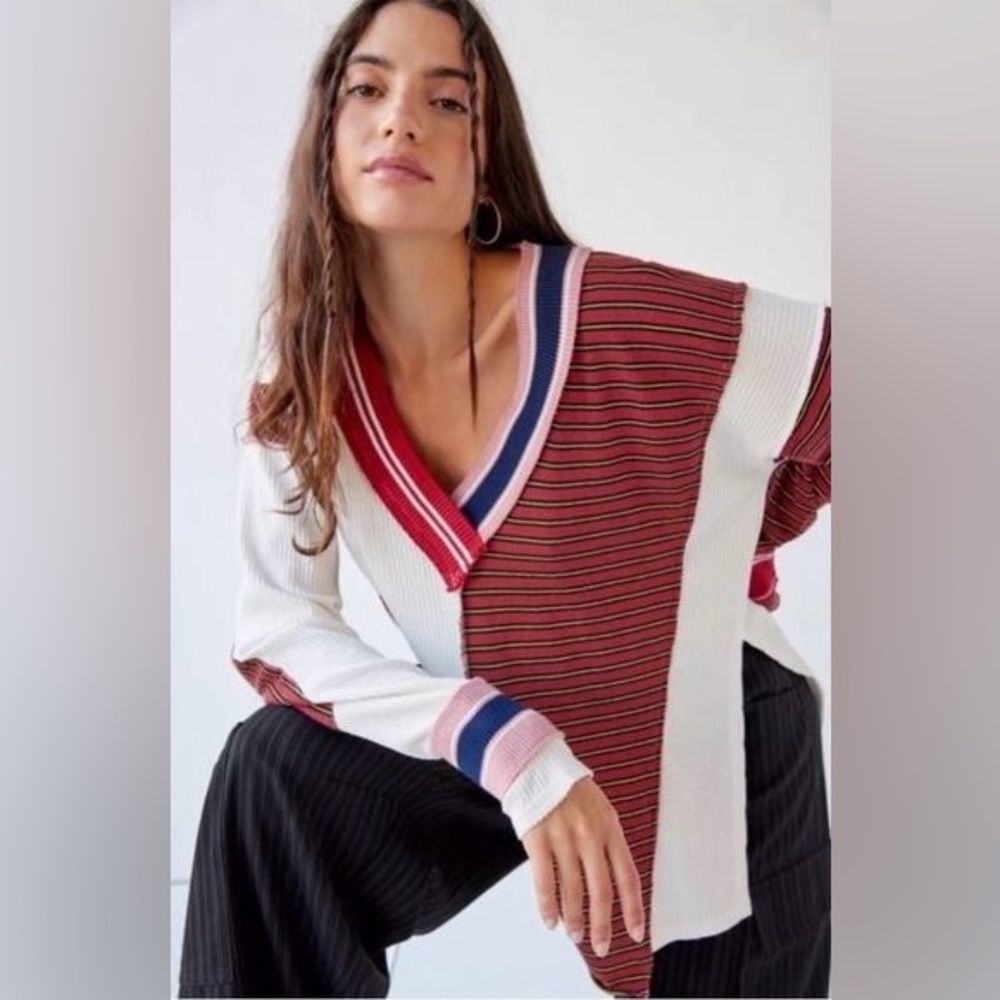 BDG Urban Outfitters Frazer Spliced Slouchy Sweater size medium